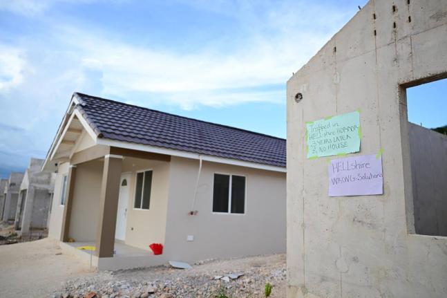 Potential homeowners at the delayed Hellshire View development in St Catherine staged a protest outside the property on September 5, 2025. 