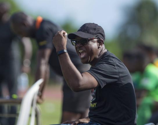 Racing United’s coach Anthony Patrick.