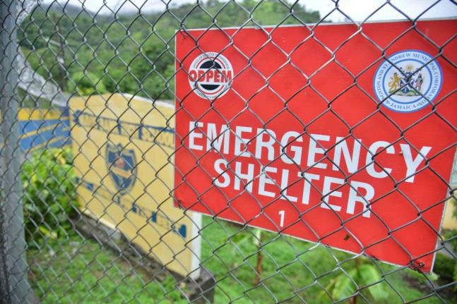 An emergency shelter in Mavis Bank.
