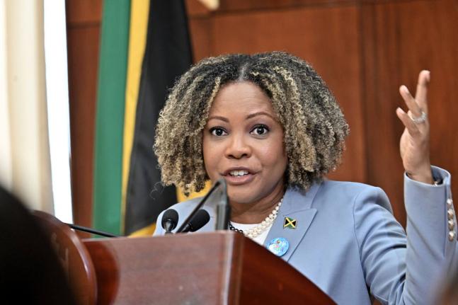 Dr Dana Morris Dixon, Minister for Education, Skills, Youth and Information.