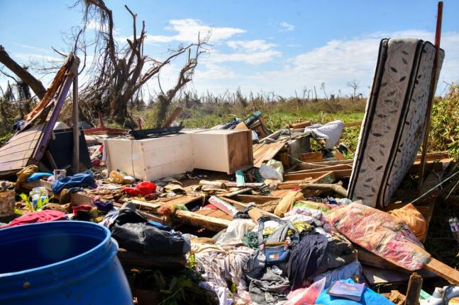 Devastation caused by Hurricane Melissa.