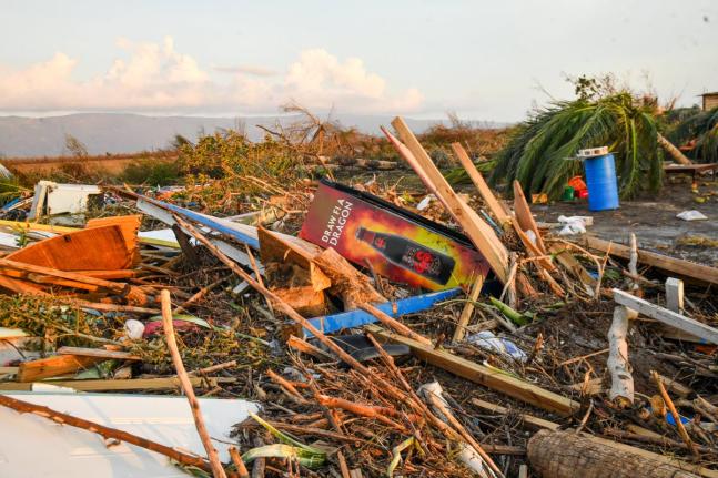 Damage caused by Hurricane Melissa in St Elizabeth.