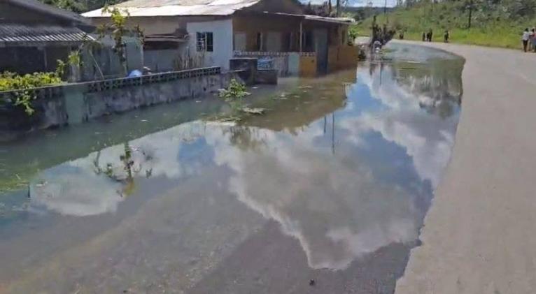 Rising underground water in Content in Williamsfield, Manchester.
