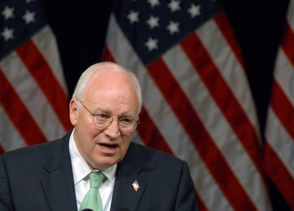 Former Vice President Dick Cheney addresses a campaign rally for Gus Bilirakis, a Republican who is running for the Tampa Bay area congressional seat his father is vacating in Tampa, Florida July 21, 2006. (AP Photo/Steve Nesius, File)