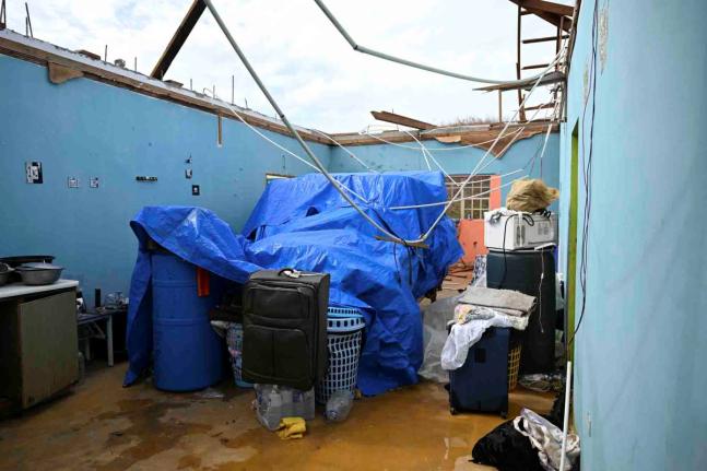A house in Robins River, Westmorland that lost the roof when Hurricane Melissa hit.