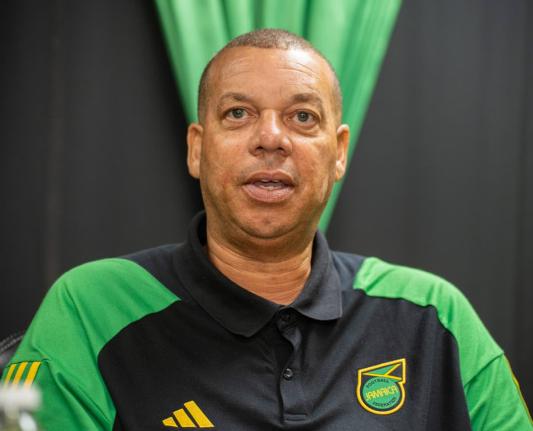 Reggae Girlz head coach Hubert Busby Jr. - File photo.