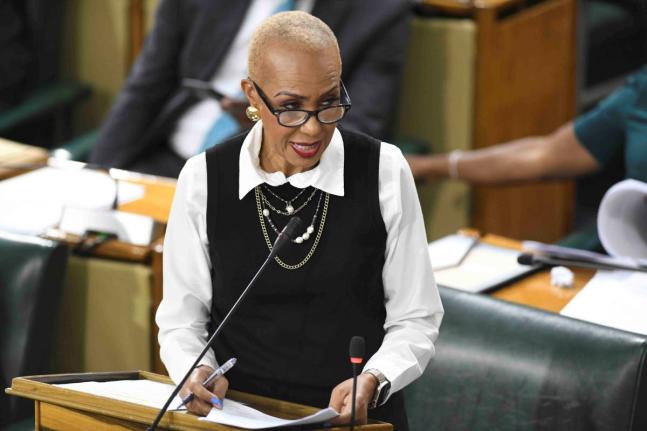 Minister of Finance and the Public Service, Fayval Williams 