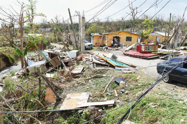 This photo shows remains of board houses strewn in Retirement, Bluefields, Westmoreland, which were destroyed by Hurricane Melissa.