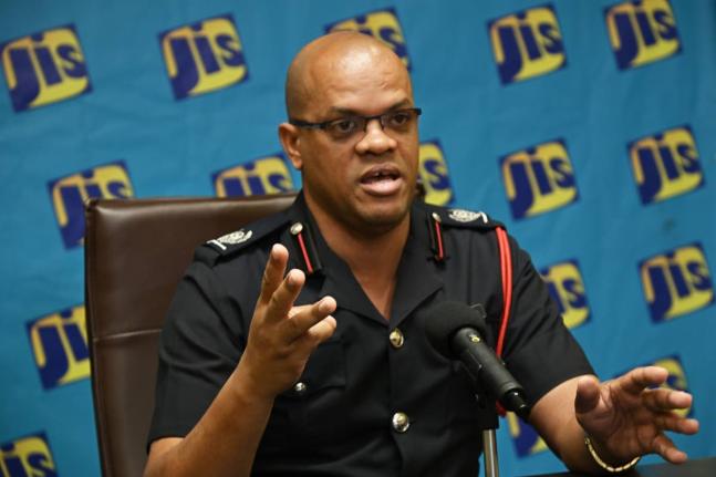 Public Education Officer at the Jamaica Fire Brigade, Superintendent Emeleo Ebanks speaking at a recent JIS ‘Think Tank’ 