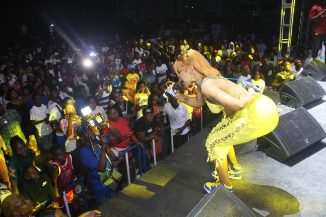 Dancehall artiste Suspense performs at Ghetto Splash held on Tuesday, December 17, 2024 at Waterhouse Mini Stadium, Drewsland.