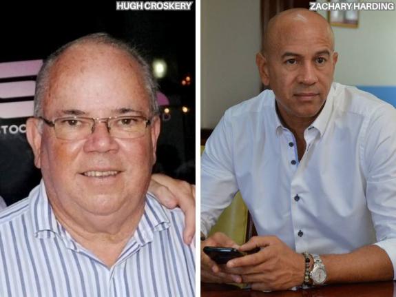 Former SSL director Hugh Croskery (left) and ex-CEO Zachary Harding.