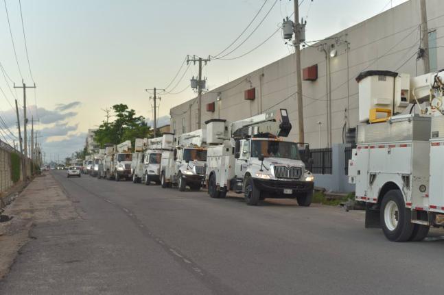 Seventy-two trucks leave the Port in Montego Bay for Westmoreland and other parts of Western Jamaica, as part of the escalation of power restoration by the Jamaica Public Service. 