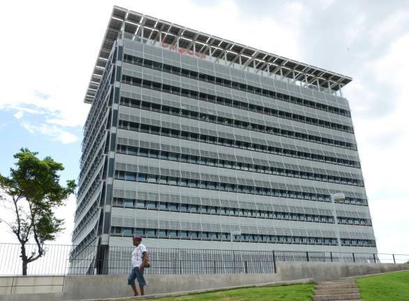 Digicel headquarters in downtown Kingston