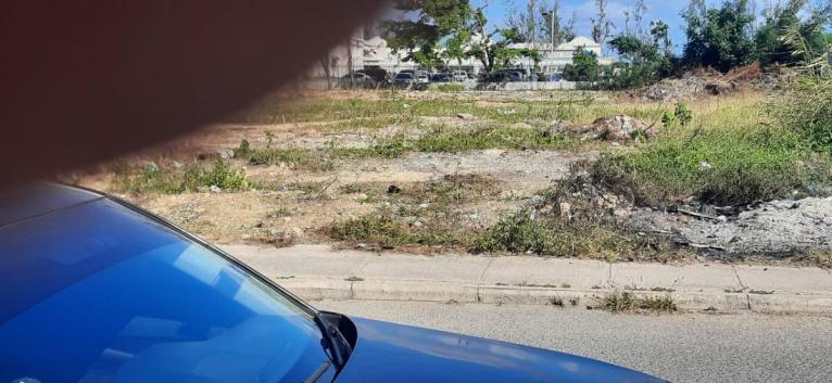 Proposed site on Cornwall Street where prefab buildings are to be installed to temporarily house the Trelawny Infirmary, following damage to the facility during Hurricane Melissa.
