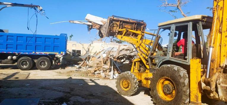 Clean-up operations under way in Black River, St Elizabeth, on Monday December 29, 2025, following devastation caused by Hurricane Melissa. 