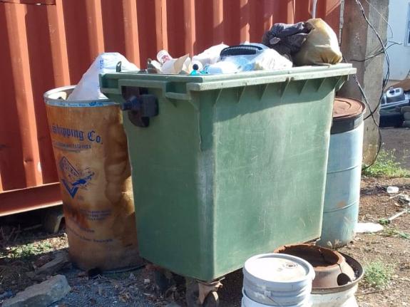 Garbage in Trelawny.