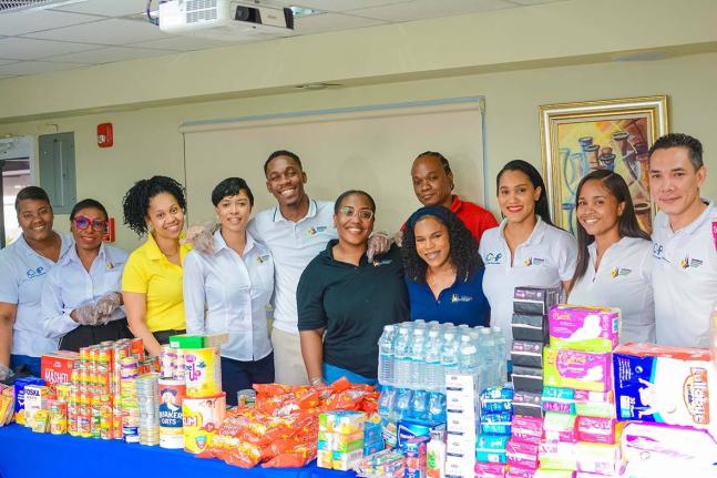 Members of the Caribbean Assurance Brokers team, including (from left) Toni Nishell Miller, divisional administrator; Donna Brown, chief operations officer; Sheba Grant, chief accountant; Moniesha Bryan, assistant marketing manager; Treves Allen, claims as
