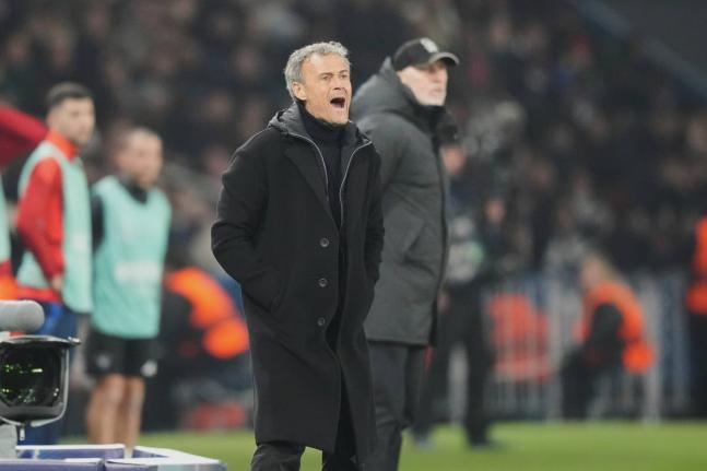 Paris Saint-Germain head coach Luis Enrique.