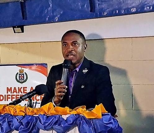 ACP Christopher Phillips addressing a farewell reception in his honour as he prepare to take up duties in Area 3.