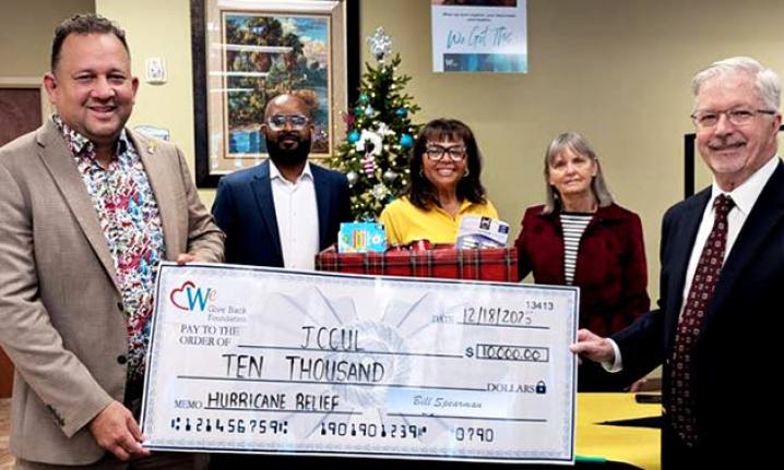 We Florida Financial Credit Union has donated US$10,000 to support 127 Jamaican credit union employees who were significantly impacted by Hurricane Melissa. The beneficiaries were identified with the assistance of the Jamaica Cooperative Credit  Union Leag