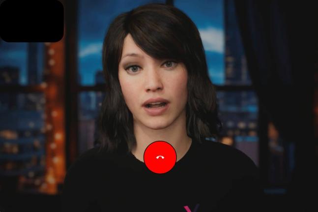 This March 2025 image from the website of artificial intelligence company Xoltar shows a demonstration of one of their avatars for conducting video calls with a patients.