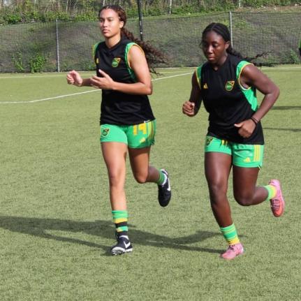 Under-17 Reggae Girlz prepare for a Concacaf Under-17 Women’s Championship game against Guyana at the Captain Horace Burrell Centre of Excellence.