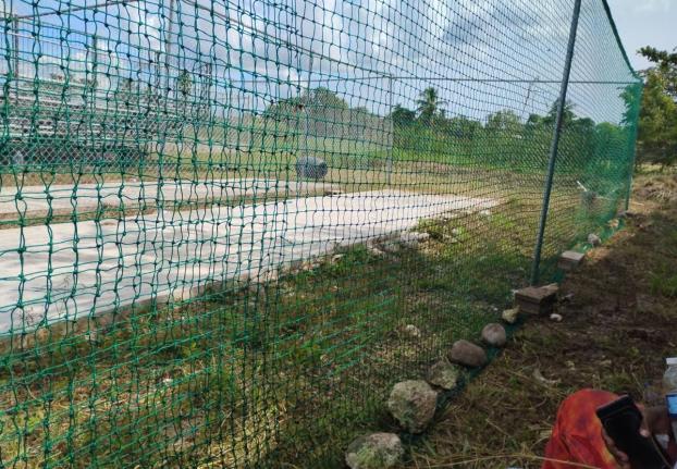 The two concrete pitches at the Denbigh High School provided by West Indies Cricket Development Academy Limited.