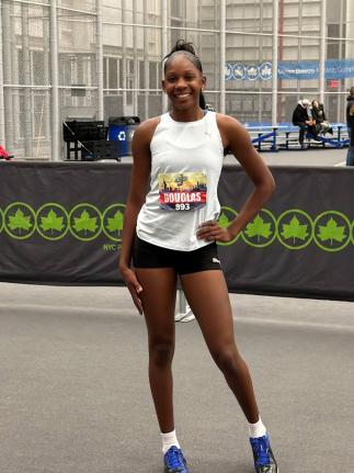 Holland High sprinter Shanoya Douglas completed the Class One sprint double.