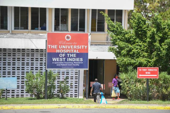 
View of a section of The University Hospital of the West Indies in St Andrew.