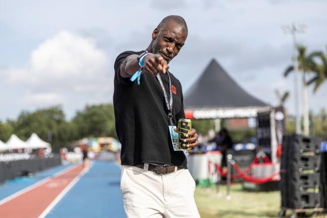 Grand Slam Track founder, Michael Johnson.