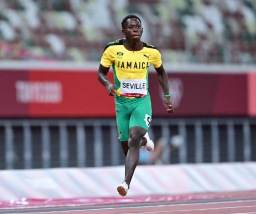 World 100m champion Oblique Seville will run the 400m today.