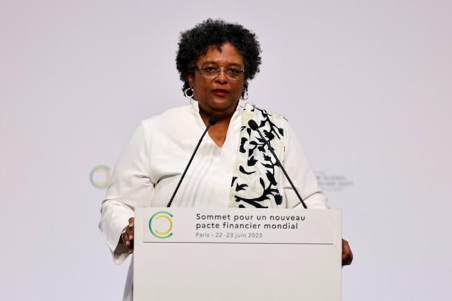 Prime Minister of Barbados, Mia Mottley.