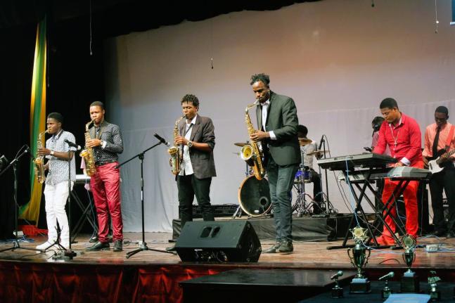 
In this 2018 photo Alpha Institute band members are seen performing at the Jamaica Best School Band competition. 
