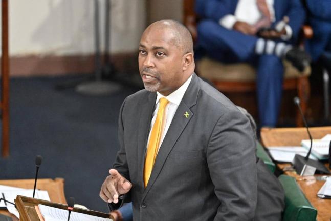 Opposition Spokesman on Finance Julian Robinson making his contribution to the 2026/2027 Budget Debate on March 12.