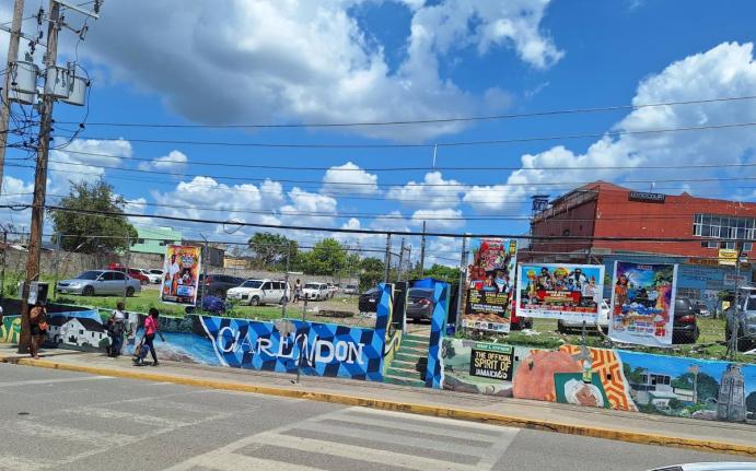 The grounds of the former May Pen Police Station in Clarendon, where municipal authorities plan to develop a shopping enclave for vendors.