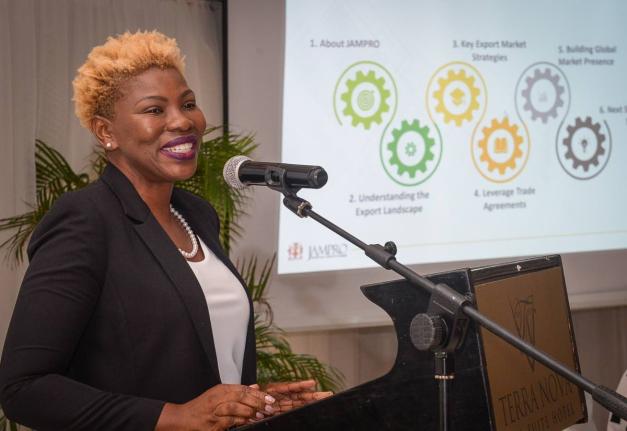 Vice President of Exports at Jamaica Promotions Corporation (JAMPRO), Sonja Linton.