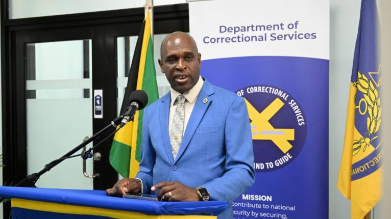 Robert Taylor, acting director of probation aftercare, speaking at the opening of the new probation office at 1 Gladstone “Pop” Lawrence Road in Montego Bay, St. James.