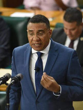 Prime Minister Dr Andrew Holness making his contribution to the Budget Debate in the House of Representatives on March 19, 2o26.