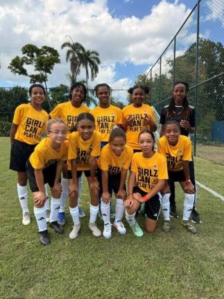 Contributed 
Bob Marley Foundation team, Football Is Freedom, poses for a picture after finishing second at last year’s inaugural Girlz Can Play Too tournament.