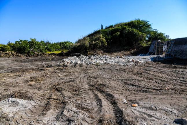 This March 2025 photo shows a section in the vicinity of Fort Rocky which was cleared for a parking lot.