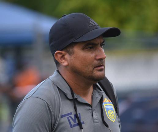 Waterhouse FC coach, Javier Ainstein.