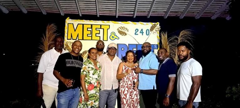 Members of Titchfield High’s Class of 1987 pose for a photo during the school’s 240th anniversary celebrations.