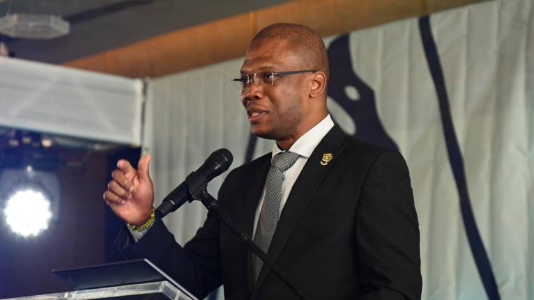 Dr Kevin Brown, president of the University of Technology, Jamaica, addresses the opening day of the Jamaica Teachers’ Association’s 2026 Education Conference on Tuesday.