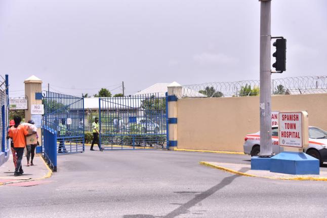 Entrance to the Spanish Town Hospital in St Catherine. 