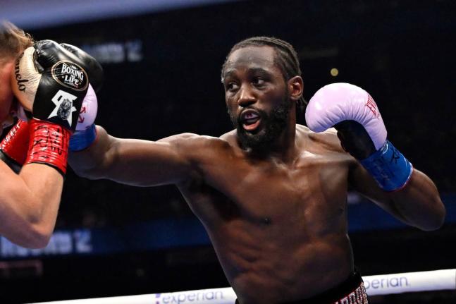 Terence Crawford during an undisputed super middleweight championship match in Las Vegas on Saturday, September 13, 2025. 