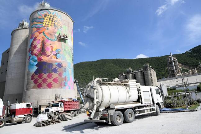 Caribbean Cement Company mural
