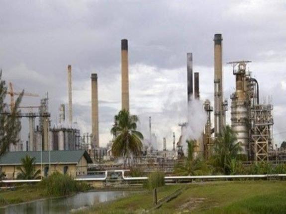 Oil refinery in south Trinidad- CMC photo