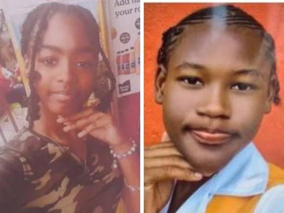 Gianna Williams (left) and Dae-Shanel Edmond. 