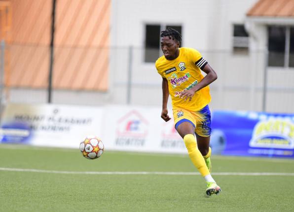 Molynes United’s Nicholas Nelson was on the scoresheet last night when his side beat Tivoli Gardens at Drax Hall. Molynes won 2-0.