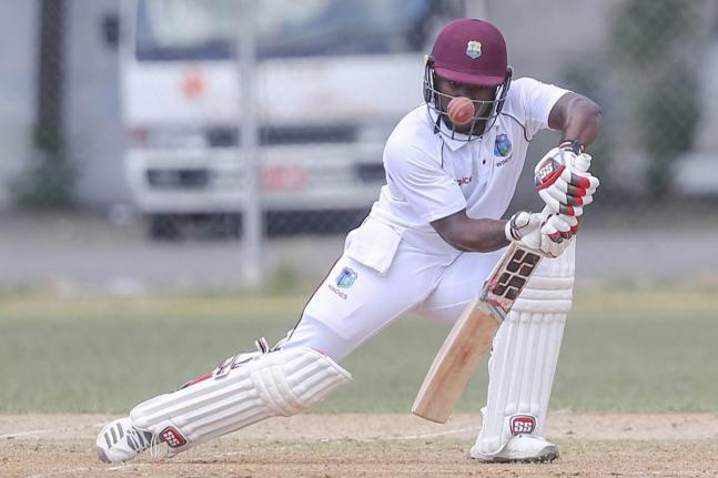 Jahmar Hamilton scored 121 off just 119 balls to give the Leeward Islands Hurricanes a glimmer of hope against the Trinidad and Tobago Red Force.